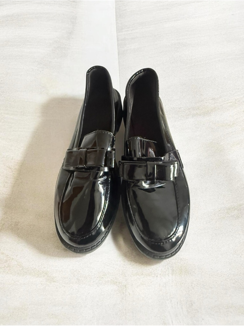 Women’s Black Patent Slip-On Loafers